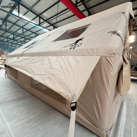 Tente de camping gonflable de luxe LT-12 quatre saisons, imperméable, en tissu Oxford, 12 places, une chambre, un salon, montage rapide et automatique