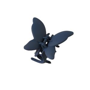 Nouveauté 2025 : Pinces à Cheveux Papillon pour Femme, Effet Peinture Givrée, Tendance, en Plastique Mat - Product Image 4