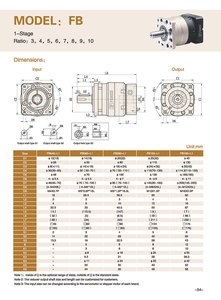 Motorreductor de engranajes planetarios de ángulo recto FB con relación de velocidad 1:3 1:5 1:10 1:15 1:20 1:25 - Product Image 5