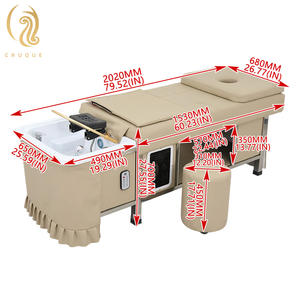 Sillón de Champú Reclinable para Spa Capilar Chuque Thailand, Camilla de Masaje para Salón con Circulación de Agua. - Product Image 6