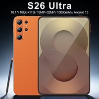 Tablet de Alto Rendimiento S26 Ultra para Negocios y Oficina con Lápiz Óptico, 10.1 Pulgadas, 10000mAh, 16GB+1TB, Android 15