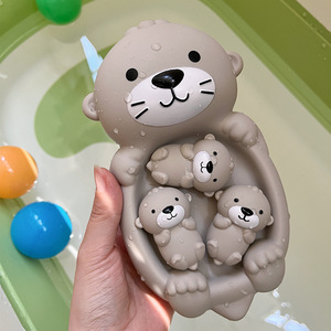 YD TOYS Jouet aquatique écologique en plastique scellé pour bébés, ours animal flottant pour le <span class=keywords><strong>bain</strong></span>, jouet cognitif transfrontalier pour enfants - Product Image 1