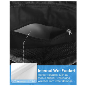 In Stock Mesh <b>Beach</b> Bunch Pocket Swimming Gym Yoga <b>Beach</b> Travel Bag Promotional Portable <b>Shoe</b> Bag - Product Image 4