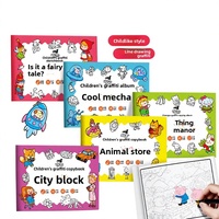 ZHONGXIN Maßgefertigtes Kopierbuch, Kritzel-Notizbuch, Einfaches Linienzeichnungs-Skizzenbuch, Malbuch für Kindergartenkinder, Cartoon-Motiv