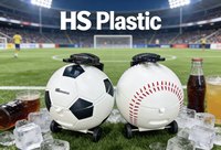 Glacière ronde en plastique pour le sport, avec roulettes, pour le camping, pour garder les aliments au frais