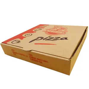 China Wholesale disposable corrugated custom printed pizza box 8" 9" 10" 12" 14" 18" inch Pizza box manufacturer