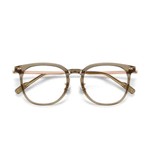 Monture de lunettes carrée Qianai M1-7011, monture intégrale, anti-lumière bleue, unisexe, verres en acétate, design irrégulier - Product Image 3