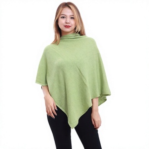 Cache-cou en cachemire vert uni pour femme, taille moyenne, chaud, tricoté, anti-transpiration, séchage rapide, léger, idéal pour toutes les saisons - Product Image 1