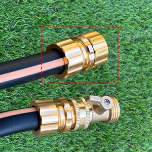 Raccord de tuyau d'<span class=keywords><strong>arrosage</strong></span> robuste 5/8'' femelle, adaptateur en alliage d'aluminium pour la réparation et la connexion de <span class=keywords><strong>tuyaux</strong></span> fissurés - Product Image 6
