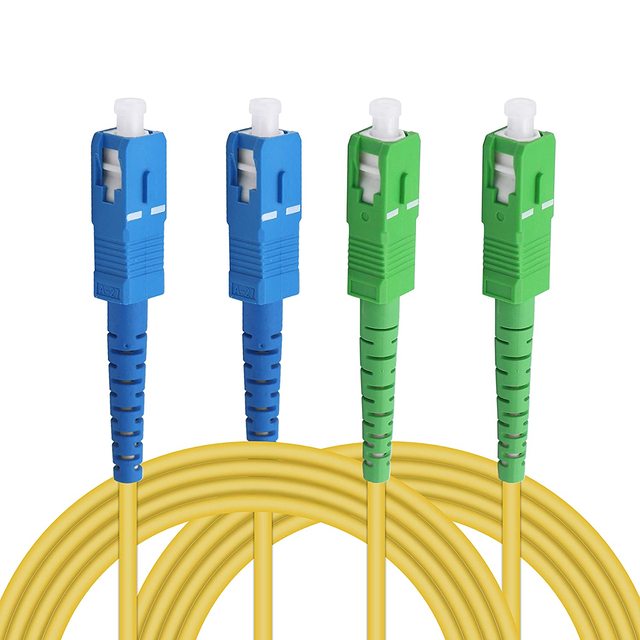 Necero Fiber Optic Patch Cable SC to SC Jumper Optical Patch Cord for FTTH Applications