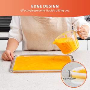 Feuilles de déshydrateur en silicone Tapis de séchage antiadhésifs pour jerky, fruits, herbes, chips, craquelins de lin Crusts Tray Lip Liners - Product Image 6