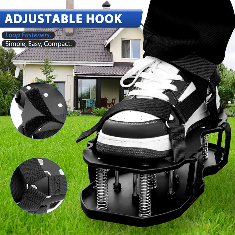 Double Layer Lawn Shoes New Innovation Garden Tool Lawn Aerator Shoes