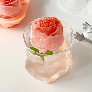 Molde de Hielo en Forma de Rosa Elegante, Reutilizable, de Silicona, para Hacer Bolas de Hielo, Grado Alimenticio, para Postres y Bebidas de Verano sin Esfuerzo - Product Image 6