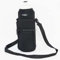 Porte-bouteille d'eau en néoprène Porte-sac 40oz Bouteille d'eau isolée Sling Sleeve Case Cover avec poches à sangle