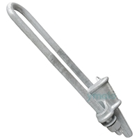 Serre-câble réglable en acier forgé galvanisé à chaud, type cale UT, pour ligne de transmission électrique aérienne