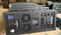 Amplificador Powavesound de 3 Vías 2 x 1000W + 3000W para Altavoz Line Array y Subwoofer, Módulo Amplificador Clase D con Procesador de Audio DSP