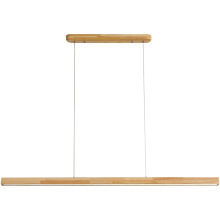 Hiện đại 2 mét gỗ LED tuyến tính ánh sáng mặt dây chuyền bằng gỗ đèn chùm treo đèn chiếu sáng cho phòng ăn - Product Image 2