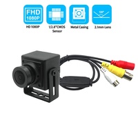 Mini caméra AHD 1080P de taille 22x22mm, cube grand angle à 120 degrés, analogique coaxial pour guichet automatique de banque de véhicule avec menu UTC