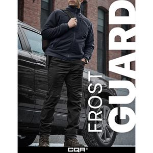 Pantalon de travail pour homme personnalisé, doublé en polaire pour l'hiver, résistant à l'eau, extensible, coupe-vent, décontracté, avec poches - Product Image 3