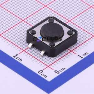 TS-1103S-C-B Tactile Switch SMD-4P,12x12mm Switch Single Pole Single Throw Round Button 2.6N Vertical Mount - Product Image 1