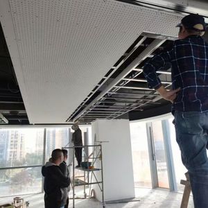 Panneaux acoustiques <span class=keywords><strong>ou</strong></span> de plafond en plâtre perforé circulaire de style moderne pour les écoles et les hôpitaux - Product Image 5