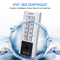 Lecteur de clavier OSDP métallique étanche IP67, lecteur de carte de proximité RFID 125 kHz/13,56 MHz, lecteur Wiegand, lecteur de code QR, contrôle d'accès