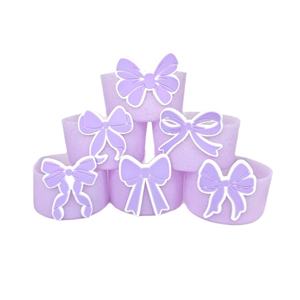 Nueva Funda Protectora de Silicona con Lazo Colorido Anticolisión, Accesorios Decorativos para Vasos Stanley - Product Image 4