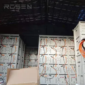 Rosen planta de energia solar 300kw, sistema de energia solar 500kwh 1mwh, bateria de íon de lítio para armazenamento solar