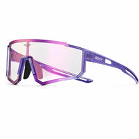 Gafas de Sol Deportivas Fotocromáticas UV400 con Montura Completa y Lentes de PC Ultraligeras para Ciclismo, Running, Conducción, para Hombre y Mujer, Gafas de Exterior