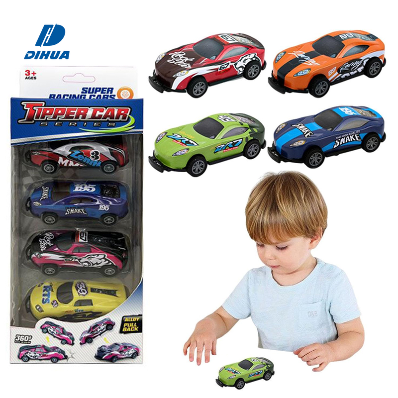 4PCS Diecast Flip Turn Over Cars
