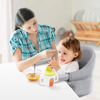 Chaise haute portable 3-en-1 moderne à fixation 360°, multifonctionnelle, pour enfants, avec clip de fixation latérale pour table, rehausseur de siège bébé