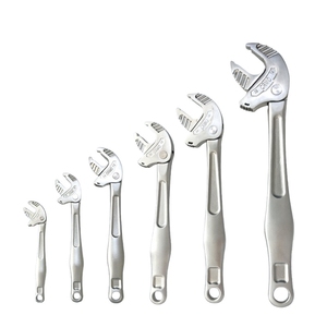 Clé à molette multifonctionnelle à mâchoires crantées réglable, à verrouillage rapide, quasi-rocailleuse, avec poignée épaissie, outil de réparation - Product Image 1