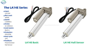 Actionneur linéaire à course personnalisée 12V 24V avec moteur CC à balais et charge maximale de 3000N, option potentiomètre ou capteur à effet Hall