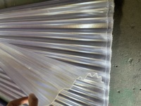 Fabricants de tuiles lumineuses transparentes en PRV, spécifications pour toitures de serres en PRV, panneaux lumineux ondulés transparents pour la lumière du soleil