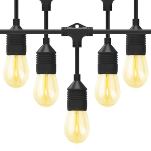 Cadena de luces de globo de ahorro de energía al aire libre S14 bombillas LED transparentes festón guirnalda Patio playa fiesta carnaval fuerte cadena de luces - Product Image 1