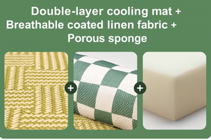 Soporte ortopédico JZ, nido de lino en forma de L para mascotas con funda con cremallera, Base antideslizante, cojín transpirable para dormir, forma rectangular - Product Image 5