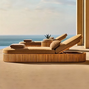 Poltrona Lounge da <span class=keywords><strong>Esterno</strong></span> in Teak Massiccio <span class=keywords><strong>per</strong></span> Hotel <span class=keywords><strong>Sedia</strong></span> Divano da Giardino in Legno <span class=keywords><strong>per</strong></span> Arredamento Patio di Hotel e Resort - Product Image 2