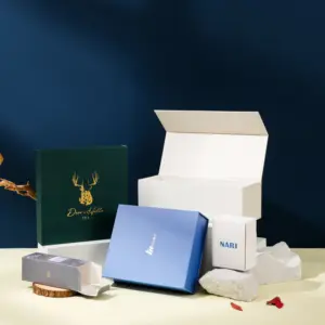 Custom Folding Cardboard Paper Gift Packaging Boxes Fancy Paper Packaging Box