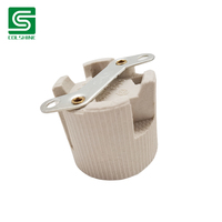Douille en céramique E27 4A 250V avec support en métal 0109 Base de lampe