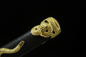 Sabres Longquan de 110 cm, forgés à la main, en une seule pièce, sabres ornementaux Serpent Doré, sabres samouraï fins, ornements, katanas en acier à haute teneur en carbone - Product Image 5