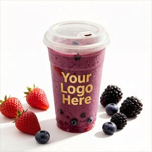 Gobelets en plastique PP jetables transparents et givrés, écologiques, pour les plats froids et chauds à emporter, les fêtes et les restaurants - Product Image 1
