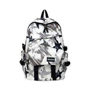 New style street star graffiti schoolbag men's trendy brand middle <b>school</b> high <b>school</b> student <b>backpack</b> women's high-appearance - Product Image 5