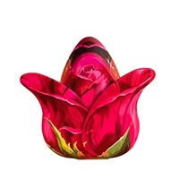 Boîte en fer blanc en forme de rose Baodenda, très vendue, élégante, couleur magenta, pour bonbons, chocolats, snacks, chewing-gums, cadeaux de mariage