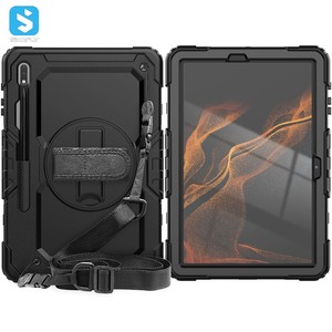 Nuova custodia per <span class=keywords><strong>Tablet</strong></span> con cavalletto rotante 360 di protezione per Samsung <span class=keywords><strong>Galaxy</strong></span> <span class=keywords><strong>S8</strong></span> Plus 12.4 2022 custodia - Product Image 2