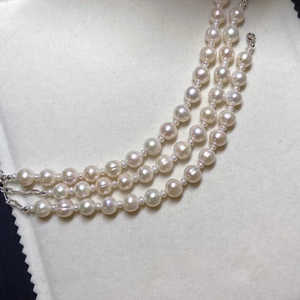 Pulsera de Plata de Ley 925 con Perlas Naturales de Agua Dulce sin Núcleo, Pulseras y Brazaletes de Perlas - Product Image 4