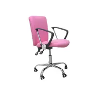 Funda de tela moderna para silla de oficina, cubierta de tela de varios colores con función de inclinación, color rosa