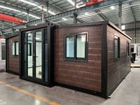 Vente directe d'usine : Maison conteneur extensible à double aile |   Villa pliable |   Résidence mobile facile à assembler
