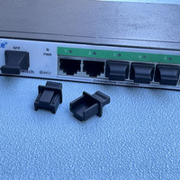 Cache-poussière RJ45 pour port réseau, capuchon de protection en silicone antichute pour interface de câble réseau femelle (tête cristalline)