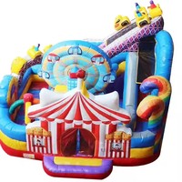 Utilisation familiale petit videur gonflable enfants sautant csatle avec toboggan chine trampoline gonflable à vendre