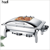Guangzhou Hadi Luxe 9l Rechthoekige Roestvrijstalen Schuurschaal Dubai Stijl Hydraulische Slow Close Food Hotels Restaurants